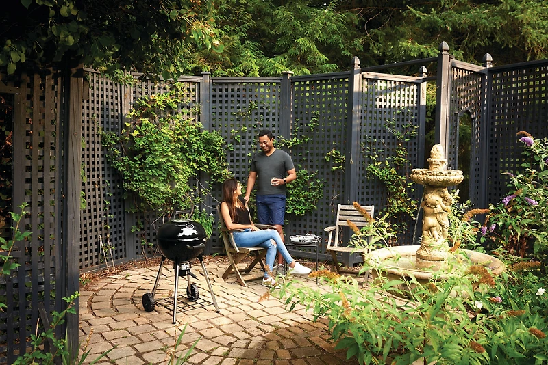 Napoleon NK18 Charcoal Kettle BBQ Grill, Black