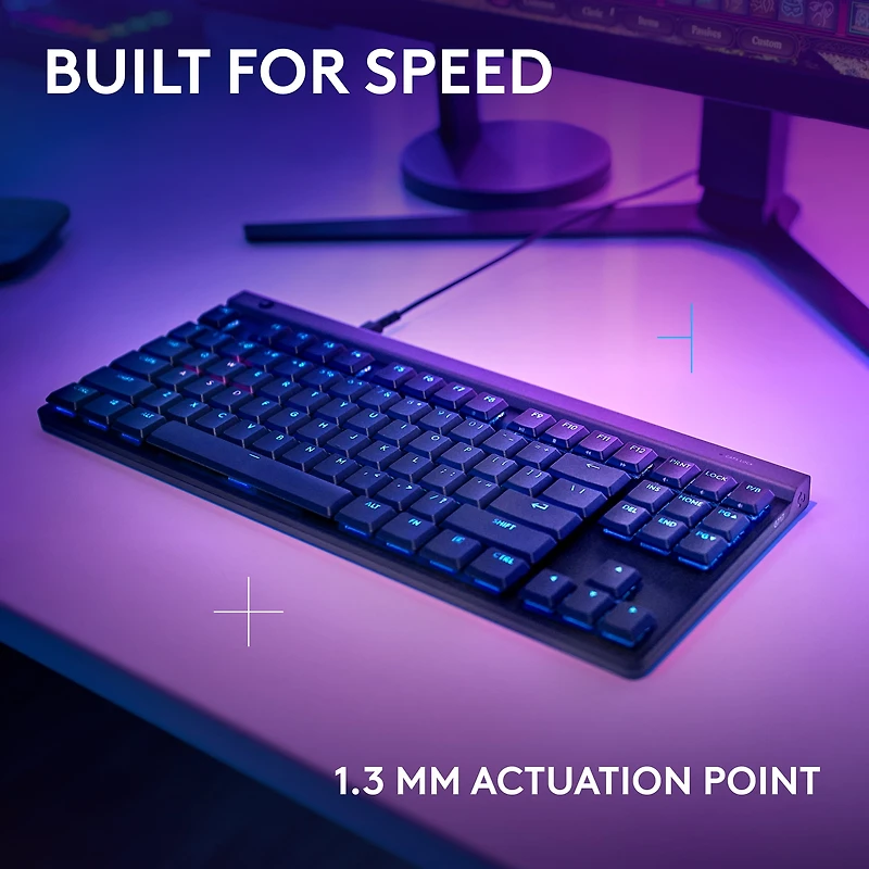 Logitech G515 TKL, clavier gaming ultra-plat filaire