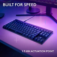 Logitech G515 TKL, clavier gaming ultra-plat filaire