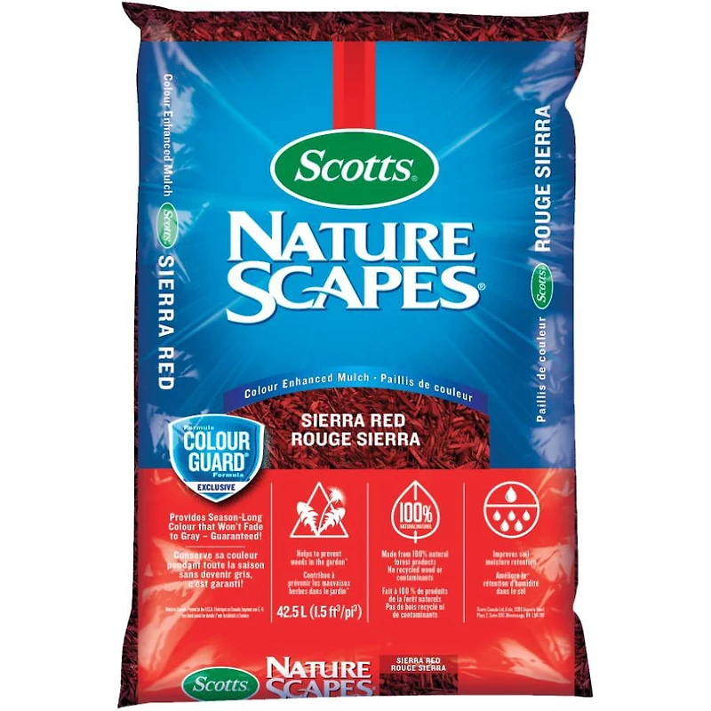 Paillis de couleur Scotts Nature Scapes Rouge Sierra - 42,5 L
