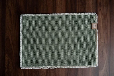 Fabstyles 100% Cotton Bali Placemats - Set of 4 | Machine Washable, Heavyweight Table Mats for Dining, Kitchen, and Outdoor Tables
