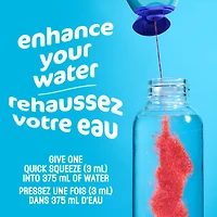 Aromatisant D'Eau Liquide Canneberges Et Framboises, Bouteille