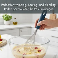 Mainstays 29cm Stainless Steel Balloon Whisk, 14-Wire Kitchen Tool, Navy