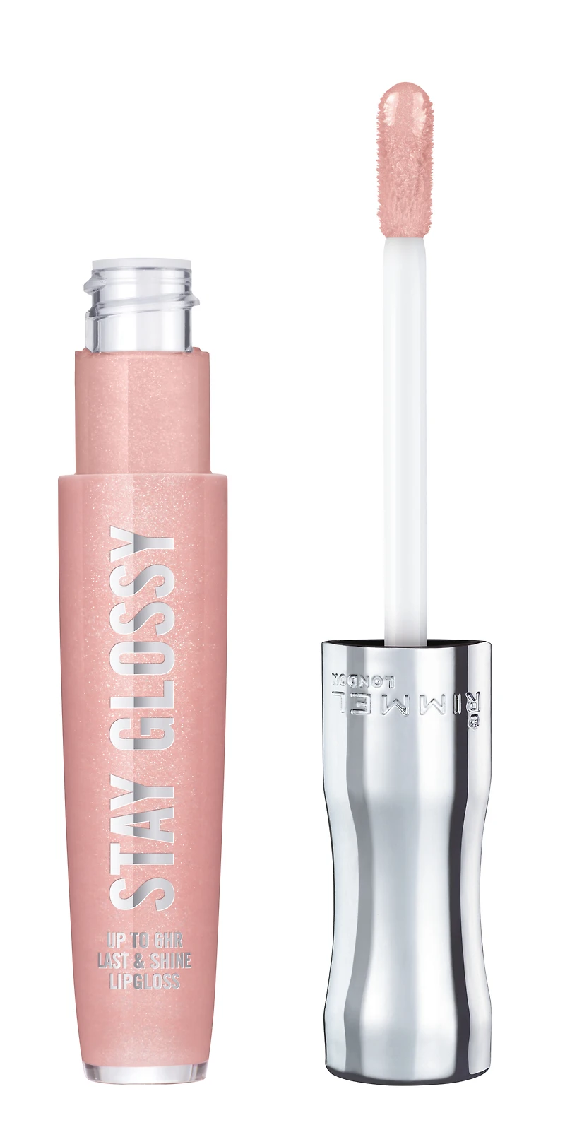 Rimmel Stay Glossy Lip Gloss, Non Sticky, Lasts up to Six Hours, Lip Hugging Applicator, Made with Shine Extent Technology