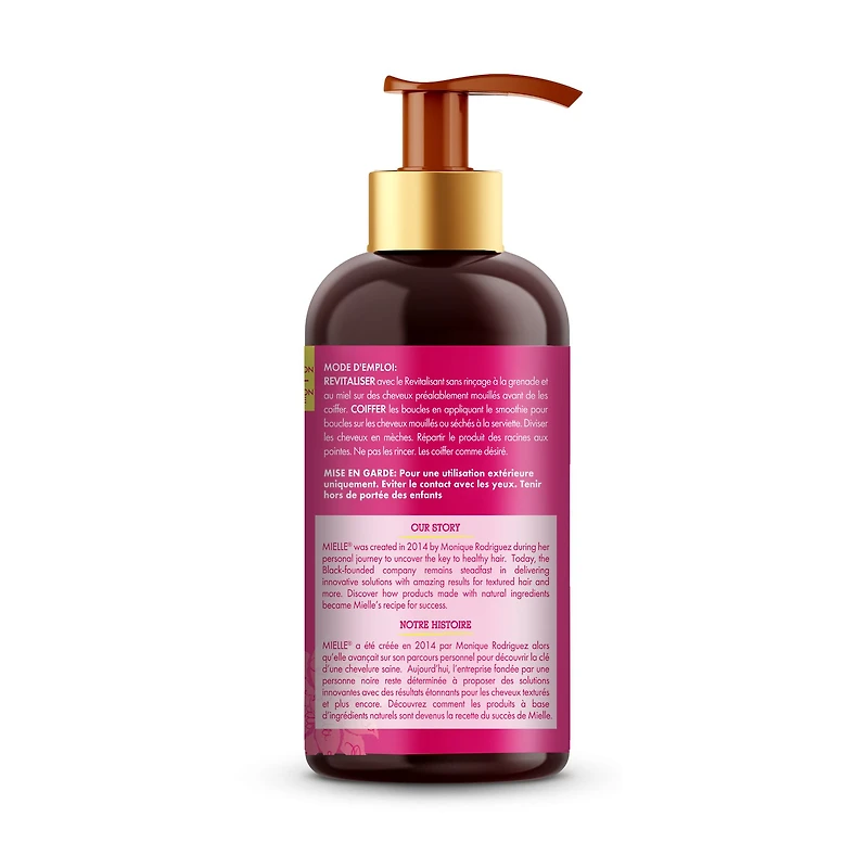 Mielle Pomegranate & Honey Curl Smoothie – Moisture-Rich Curl Cream for Definition & Frizz Control – 12 fl oz / 355 mL