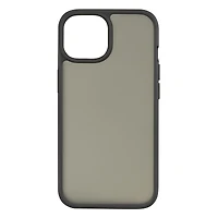 onn Translucent Hard Shell Bumper Phone Case for iPhone 16e/15/14/13, Black