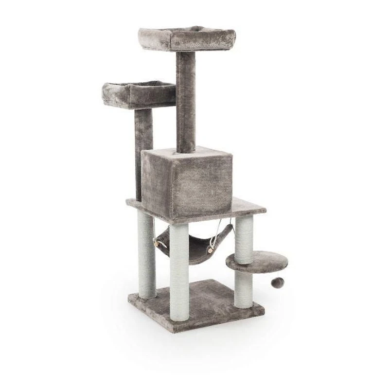 Prevue Pet Kitty Party Tower Grey Cat House
