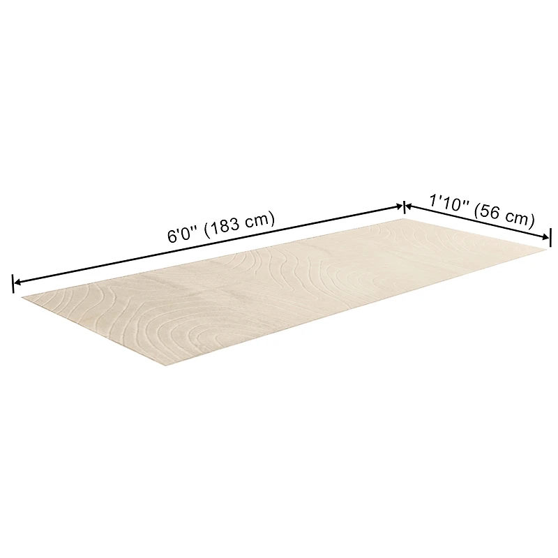 ECARPET Somos Machine Washable Contemporary/Modern Runner Rug for Living Room, Bedroom, Dining Room, Entrance, Hallway and More