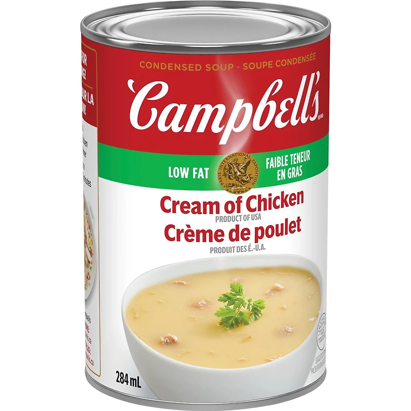 Campbell’s® Condensed Low Fat Cream of Chicken Soup, Shelf Stable