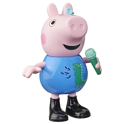 Peppa Pig Toys Joke & Sing George Figure, Musical Preschool Toys for Boys and Girls, 3+ - French Version