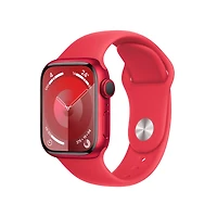 Apple Watch Series 9 GPS + Cellular 41mm Red Aluminium Case with Red Sport Band - M/L