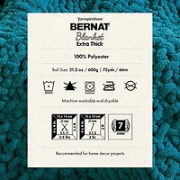 Bernat® Blanket Extra Thick™ #7 Jumbo Polyester Yarn, Teal Ivy 21.2oz/600g 72 Yards