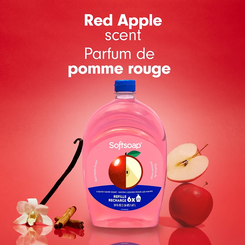 Softsoap Limited Edition Liquid Hand Soap 1.47L Refill, Red Apple Scent