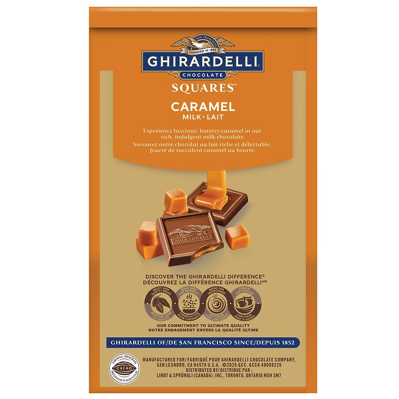 GHIRARDELLI Milk Chocolate Caramel Squares, 151-Gram Bag