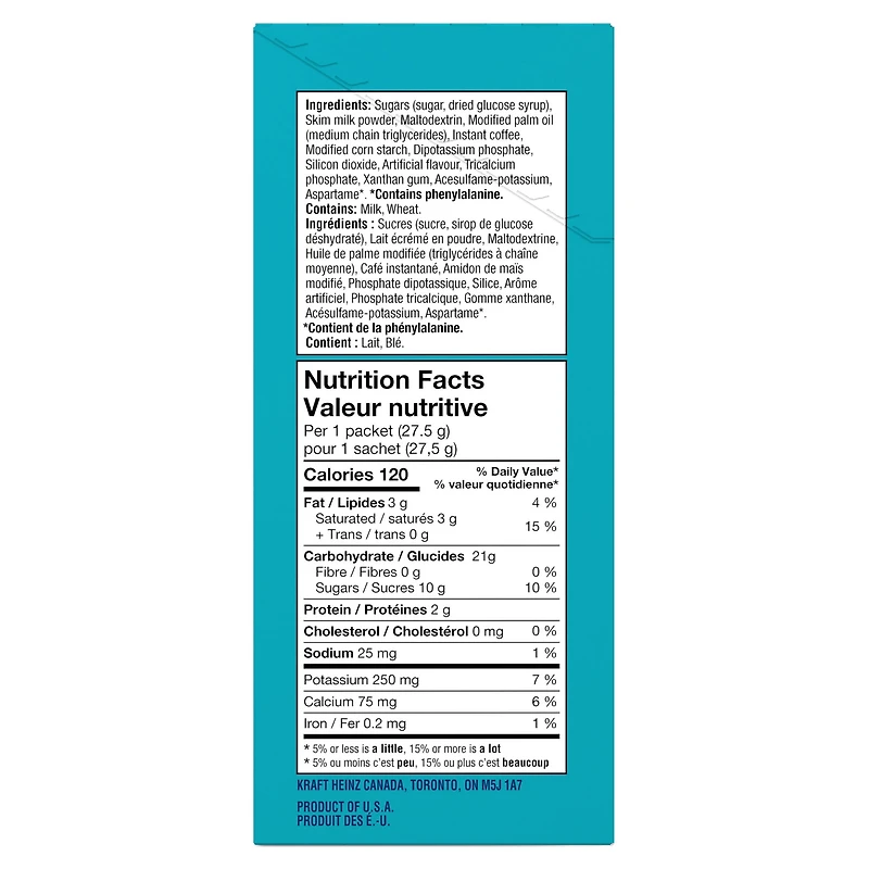 Maxwell House Hazelnut Iced Latte with Foam Drink Mix, 6 sachets
