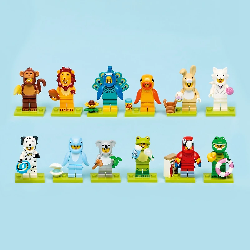 LEGO Minifigures Animal Series 28 6 Pack - Kids Toys in Sealed Mystery Boxes - Animal Themed Figures to Collect - Birthday Party Favors & Gift Idea for Boys & Girls, Ages 5+ - 66813