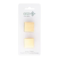 Era Square Knob 2-Pack Brushed Gold