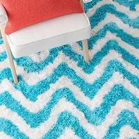 Safavieh Barcelona Carmella Zigzag Stripes Shag Area Rug