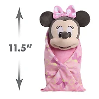 Disney Plush With Blanket Minnie, 29 cm Stuffed Animal Toy for Kids Ages 2 and up