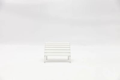 Tanfly Footrest – White – 100% Weather-Resistant Polycarbonate – Indoor/Outdoor Use