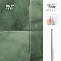 Smart Tiles Peel and Stick Backsplash Wall Tiles, Zellige Taza, 4-Pack, 9in x 9in
