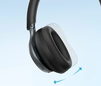 Soundcore by Anker, Space One, Adaptive Active Noise Cancelling Headphones, 2X Stronger Human Voice Reduction, 40H ANC Playtime, App Control, LDAC Hi-Res Wireless Audio, Clear Calls, Bluetooth 5.3