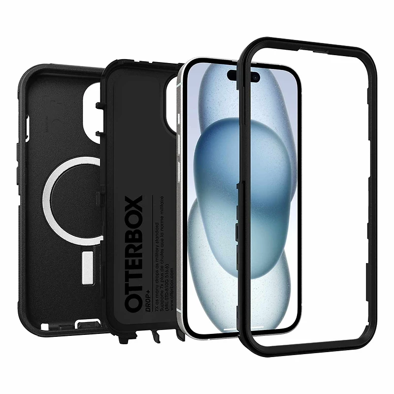OtterBox Étui Defender Pro MagSafe Noir pour iPhone 16e/15/14/13