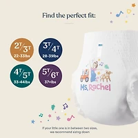 Culottes d'apprentissage Millie Moon Ms Rachel, taille 3T-4T, paquet de 22