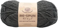 Lion Brand Re-Spun Thick & Quick® Yarn Raven #6 Super Bulky Recycled Polyester Yarn, 340g/ 204m-1CT