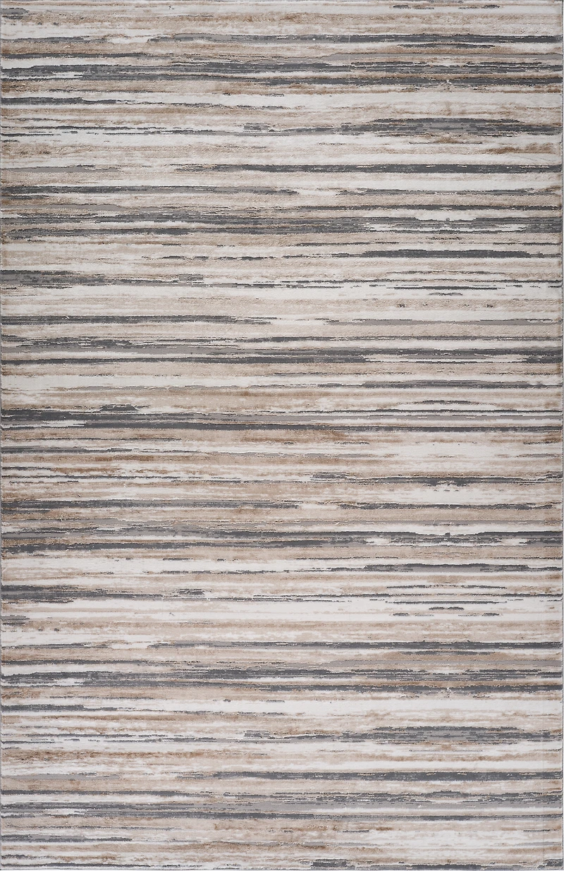 Rug Branch Atlas Lines Indoor Area Rug, Beige Grey, Abstract - Living Room, Bedroom, Dining Room, and Kitchen