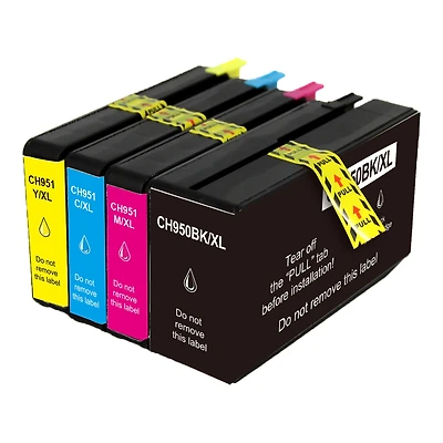 L-ink Compatible Ink Cartridge Set 950 / 951XL (Cyan, Black, Magenta, Yellow)