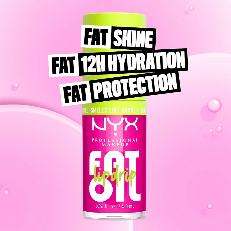 NYX Professional Makeup Fat Oil Lip Drip, 12HR Non-Sticky Gloss