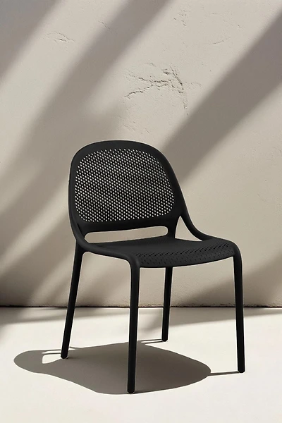 Summer armless dining chair Black (4 chairs/box )