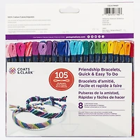 Coats & Clark™ Kit de Bracelets d'Amitié en Fil Artisanal Lot de 105