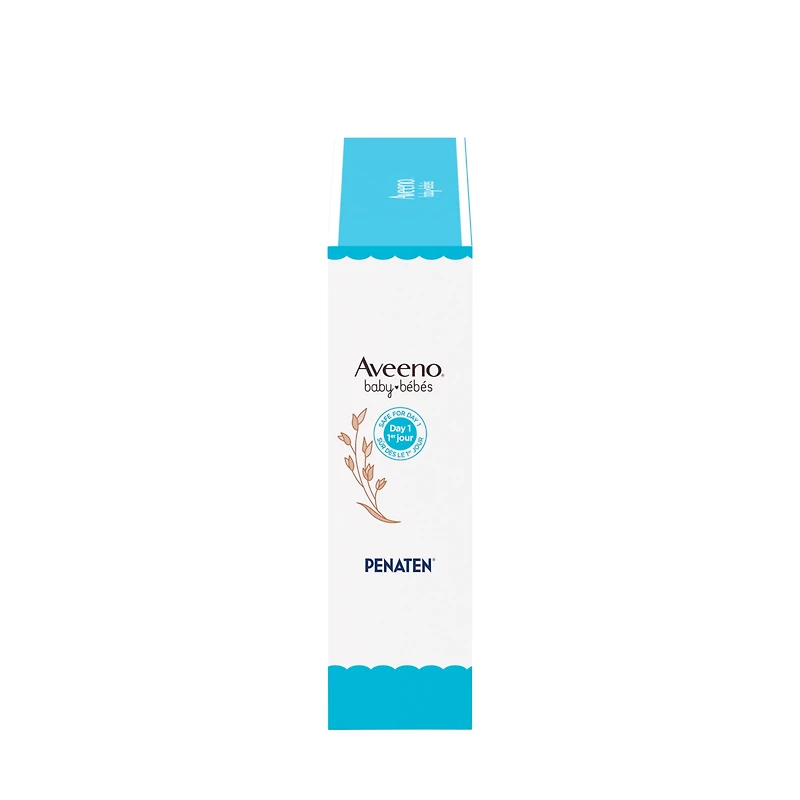 Ensemble-cadeau Départ sain pour nouveau-nés Aveeno Baby, nettoyant pour nouveau-nés, baume pour nouveau-nés, crème Penaten, sans parfum, 3 produits