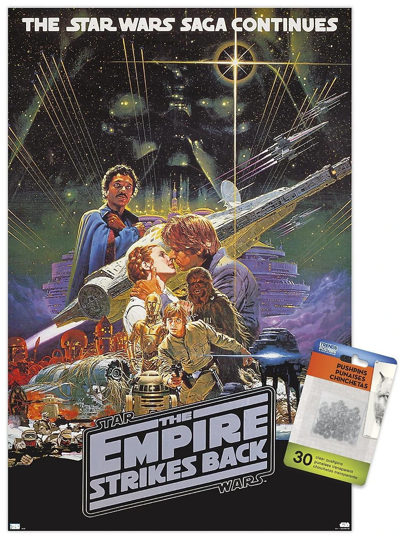 Star Wars: The Empire Strikes Back - Kiss One Sheet Wall Poster, 22.375" x 34"