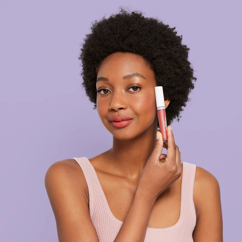 Marcelle Lip Loving Matte Comfort Liquid Lipstick, Cheerful Coral