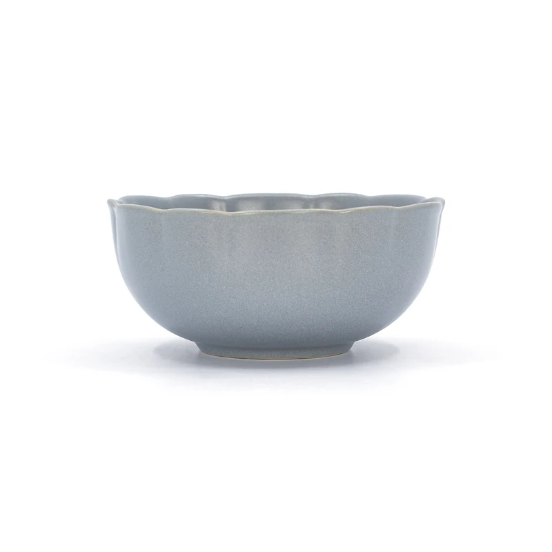 BU Scallop 6 inch Bowl Blue