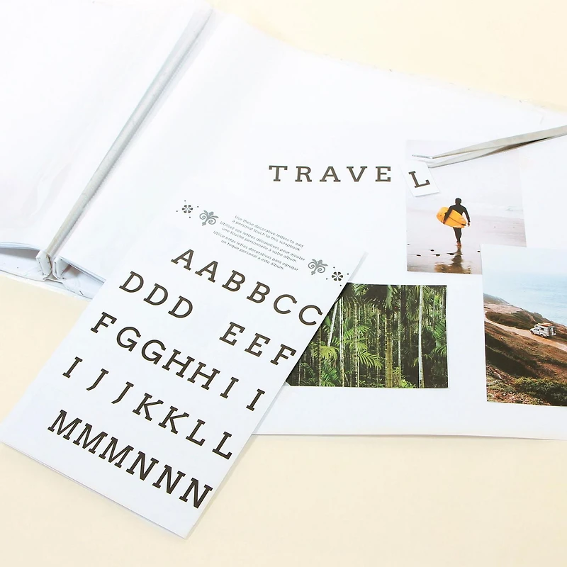 CRAFTY & CO. Scrapbook & Photo Album White, 10 Sheets