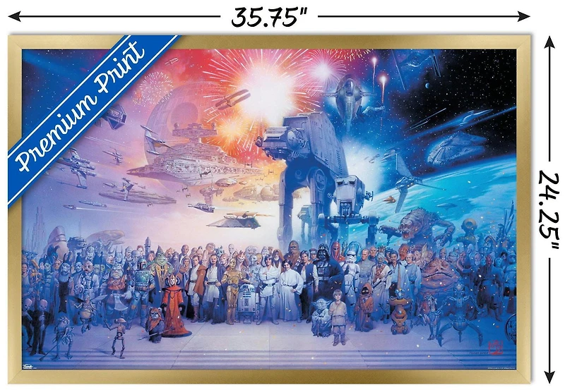 Star Wars: Saga - Galaxy Wall Poster, 22.375" x 34"