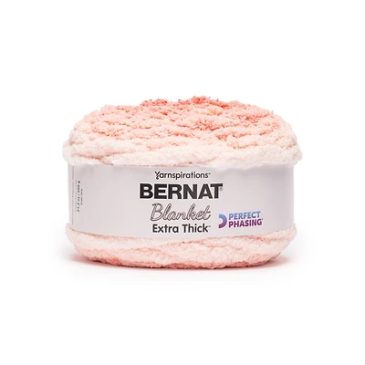 Bernat® Blanket Extra Thick Perfect Phasing™ #7 Jumbo Polyester Yarn, Coral 21.2oz/600g 65 Yards