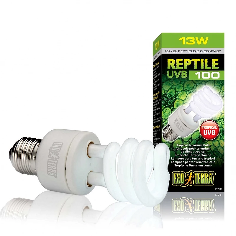 Ampoule fluocompacte UVB100 Exo Terra, 13 W