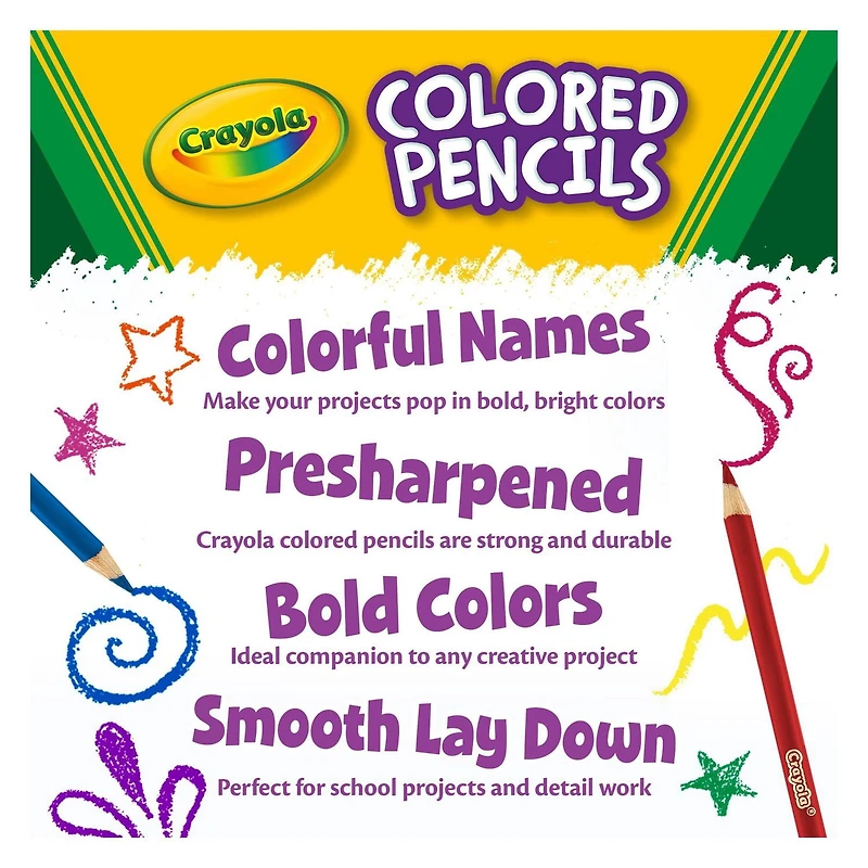 Crayola Coloured Pencils, 100 Count