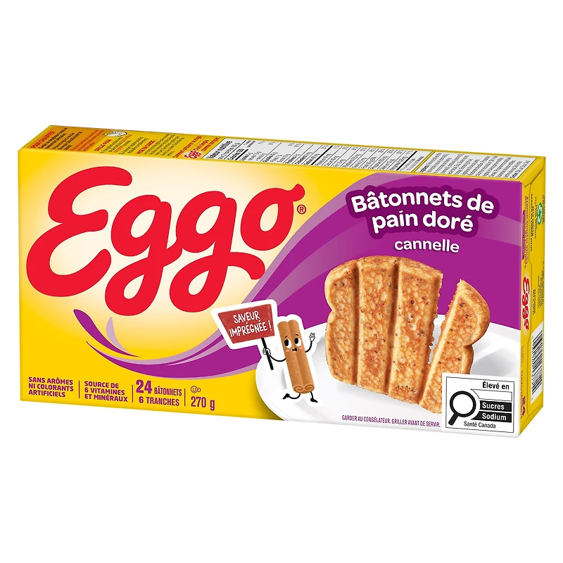 Kellogg’s Eggo French Toaster Sticks Cinnamon 270g, Eggo French Toaster Sticks