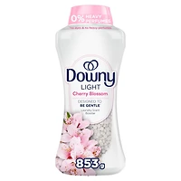 Downy Light Laundry Scent Booster Beads, Cherry Blossom Scent, 853g, In-wash fabric beads designed to be gentle with a light boost of scent, No Heavy Perfumes