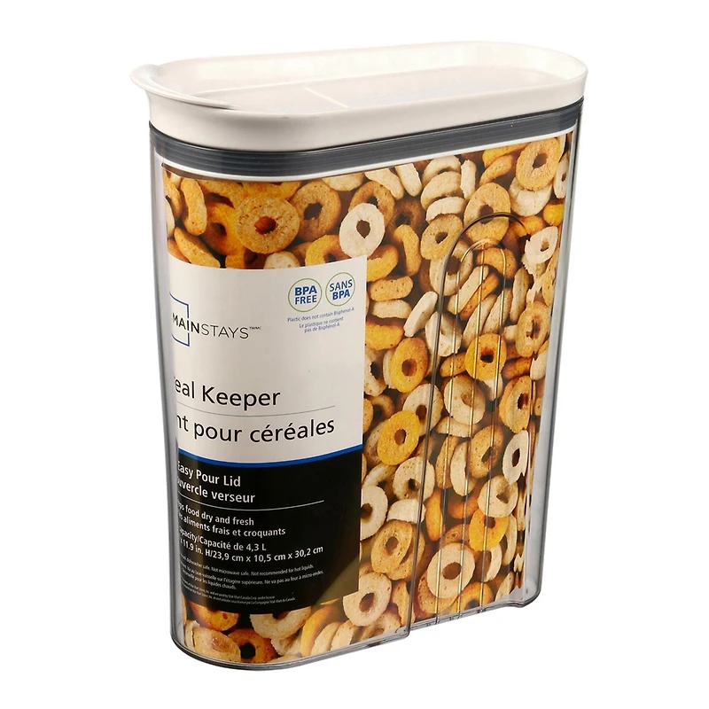 Mainstays Cereal Keeper, 4.3 L