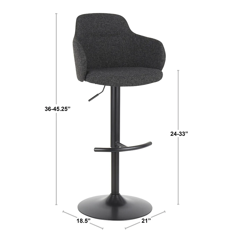 Boyne Industrial Barstool by LumiSource
