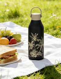 Bouteille inox 17 oz Palmier Noir