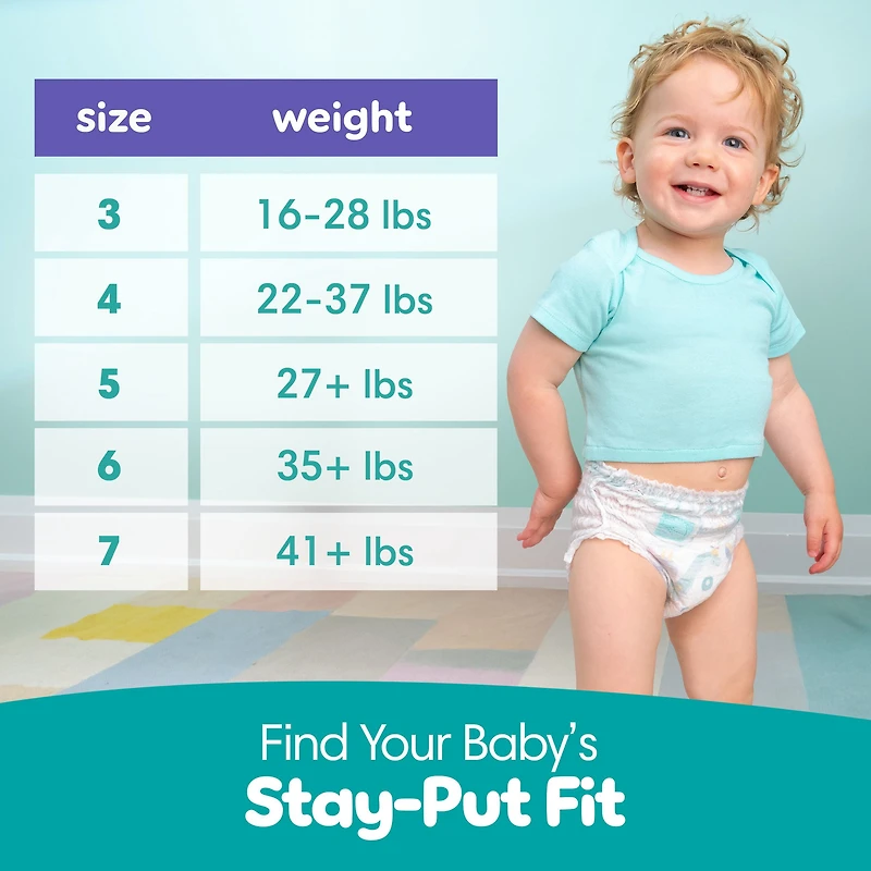 Pampers Diapers - Cruisers 360° - Size 4, 21 Count, up to 100% Leakproof Fit, Designed for Active Babies, Pull On Diaper, EZ Off Tabs Designed for Easy Changes