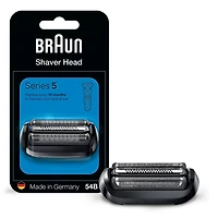 Braun Series 5 Electric Shaver Replacement Head, Easily Attach Your Shaver Head for a shave as efficient as day one, Compatible with next Generation Series 5 Shavers, 54B, Black